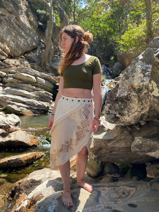 Beige Organic Cotton Dress
