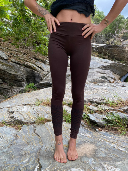 Brown leggings